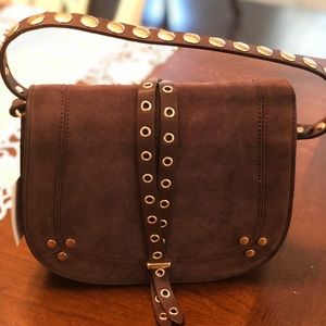 Sued cross body bag